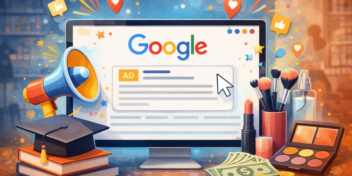 Get Noticed Easily with Google Ads for Beauty School