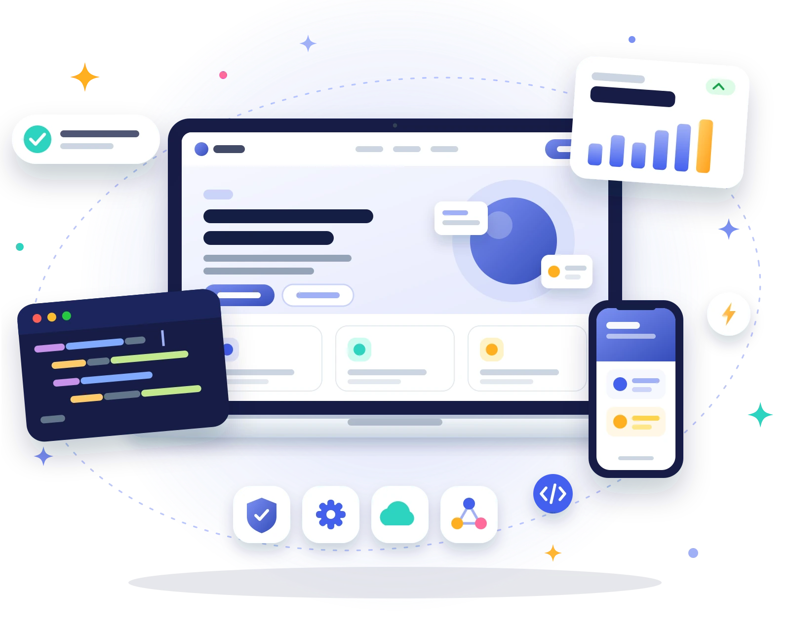 Leelija developers building a custom web application dashboard