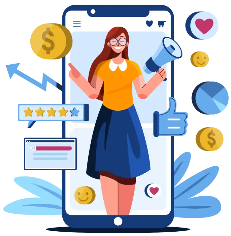 Social Media Campaign illustration